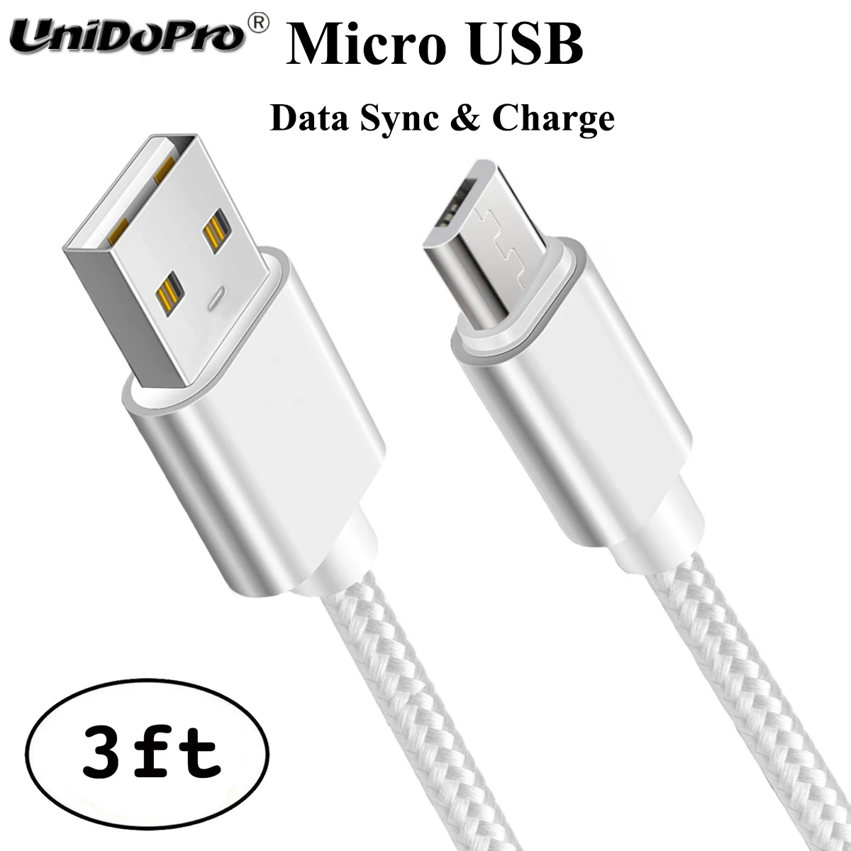 Micro USB Cable cargador de datos de teléfono de carga rápida para HUAWEI MEDIAPAD T3 10 Dot 